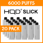 20 PACK – HQD SLICK – 6000 PUFFS