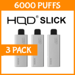 3 PACK – HQD SLICK – 6000 PUFFS