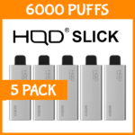 5 PACK – HQD SLICK – 6000 PUFFS