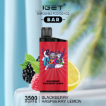 BLACKBERRY RASPBERRY LEMON – IGET BAR – 3500 PUFFS