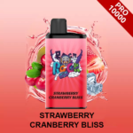 STRAWBERRY CRANBERRY BLISS – IGET BAR PRO – 10000 PUFFS