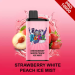 STRAWBERRY WHITE PEACH ICE MIST – IGET BAR PRO – 10000 PUFFS