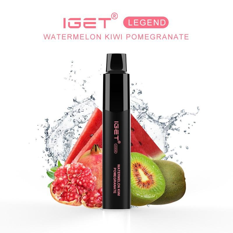 IGET-LEGEND-WATERMELON-KIWI-POMEGRANT.jpeg IGET LEGEND WATERMELON KIWI POMEGRANATE – 4000 PUFFS - Image 1