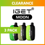 3 PACK – IGET MOON – 5000 PUFFS