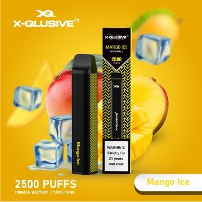 IMG_4480.jpg X-QLUSIVE MANGO ICE – 2500 PUFFS - Image 1