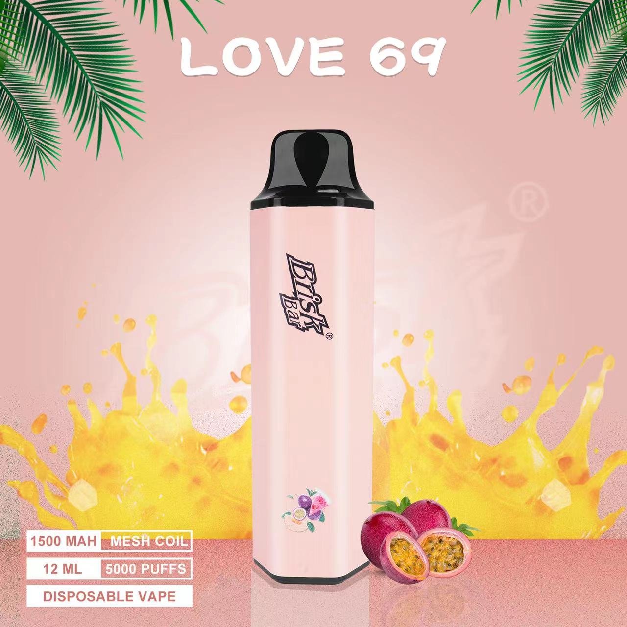 LOVE-69.jpeg BRISK BAR LOVE 69 – 5000 PUFFS - Image 1