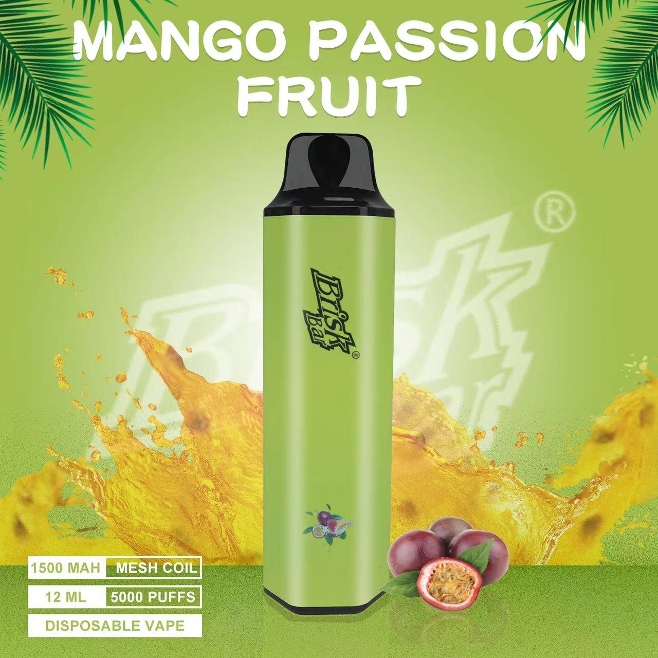 MANGO-PASSION-FRUIT.jpeg BRISK BAR MANGO PASSION FRUIT – 5000 PUFFS - Image 1