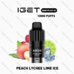 IGET BAR PLUS S3 POD – Peach Lychee Lime Ice