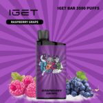 RASPBERRY GRAPE – IGET BAR – 3500 PUFFS