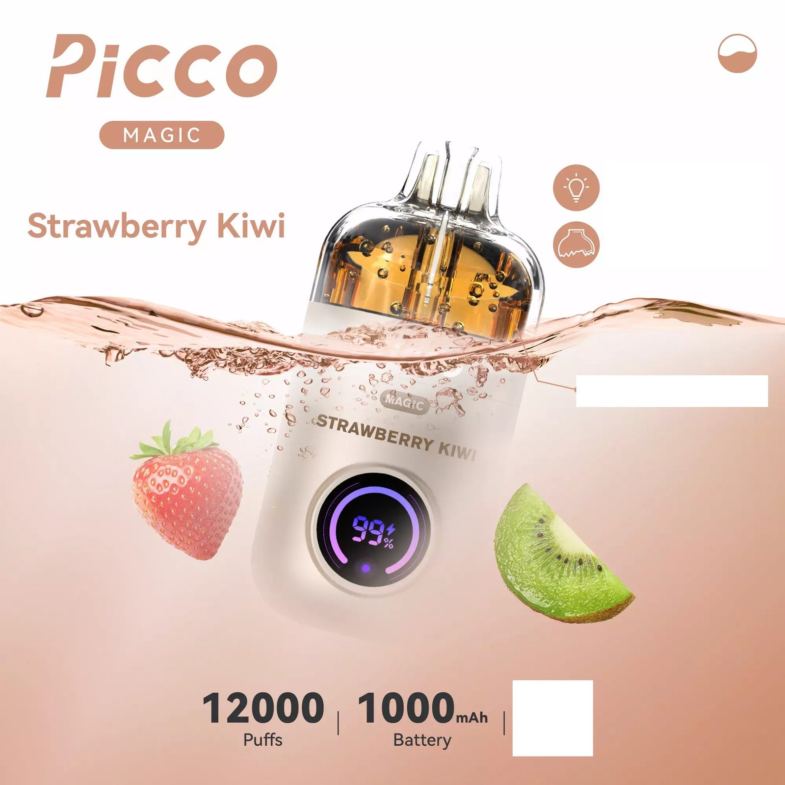 Strawberry-Kiwi.jpg PICCO MAGIC 12000 – Strawberry Kiwi - Image 1