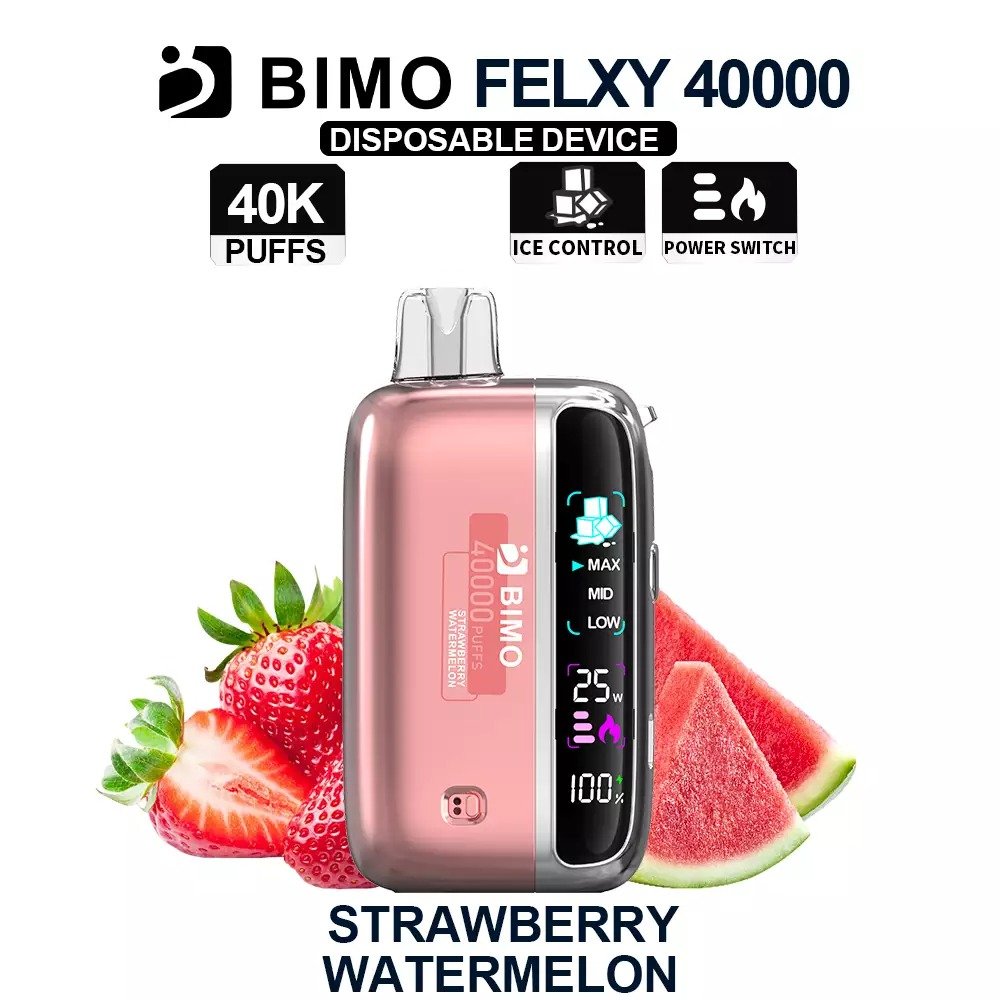 Strawberry-Watermelon-1.jpg BIMO FELXY 40000 Kit – Strawberry Watermelon - Image 1