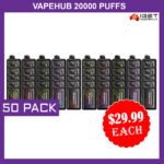 VAPEHUB 20000 PUFFS – 50 PACK