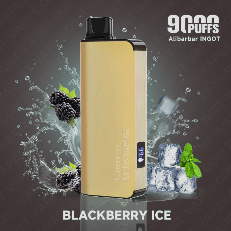 alibarbar-vape-9000-blackberry-ive-ingot.png BLACKBERRY ICE – ALIBARBAR INGOT – 9000 PUFFS - Image 1