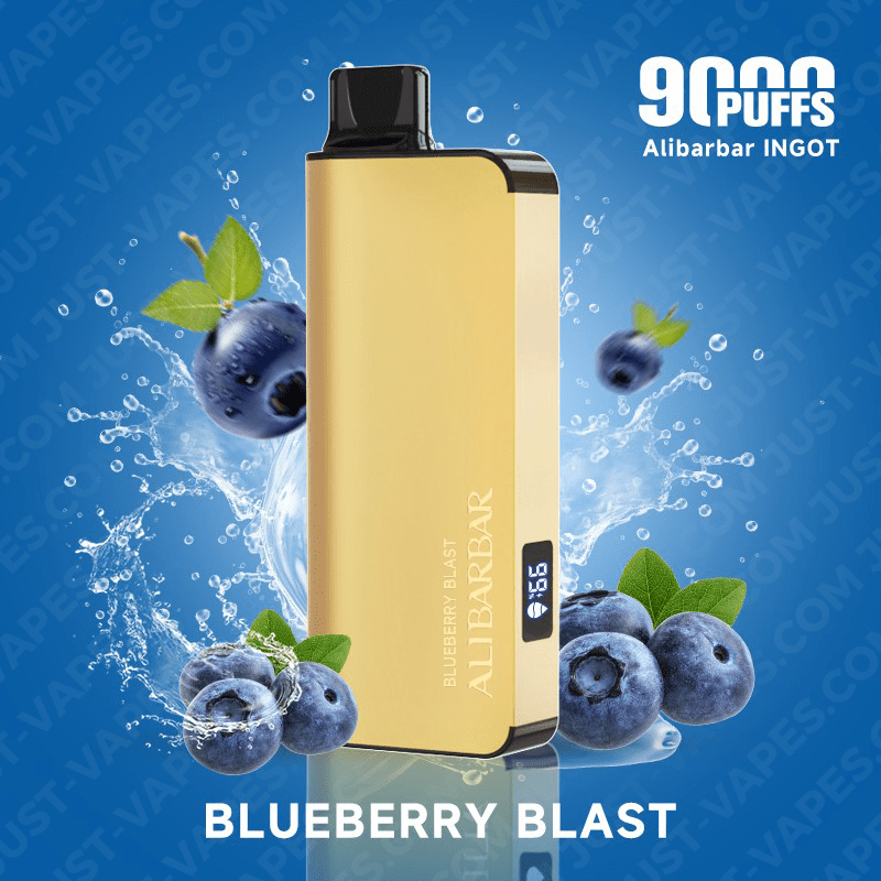 alibarbar-vape-9000-bluebrry-blast-ingot.png BLUEBERRY BLAST – ALIBARBAR INGOT – 9000 PUFFS - Image 1