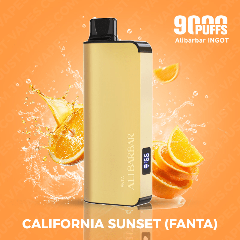 alibarbar-vape-9000-california-sunset-ingot.png CALIFORNIA SUNSET (FANTA) – ALIBARBAR INGOT – 9000 PUFFS - Image 1
