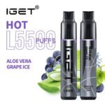 ALOE VERA GRAPE ICE – IGET HOT – 5500 PUFFS