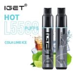 COLA LIME ICE – IGET HOT – 5500 PUFFS