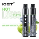 DOUBLE APPLE ICE – IGET HOT – 5500 PUFFS
