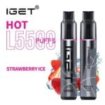 STRAWBERRY ICE – IGET HOT – 5500 PUFFS