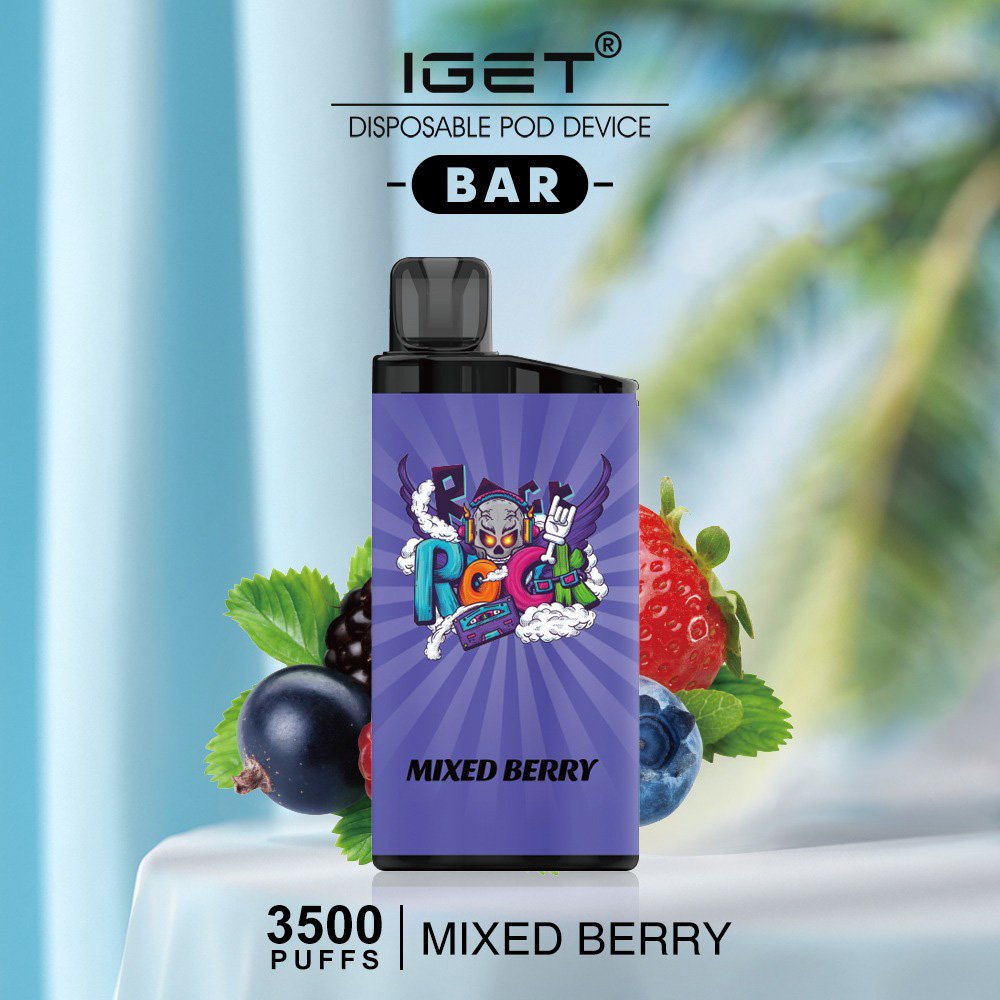 iger-bar-mixed-berry-1.jpeg MIXED BERRY – IGET BAR – 3500 PUFFS - Image 1