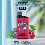 CHERRY BLUEBERRY – IGET BAR – 3500 PUFFS
