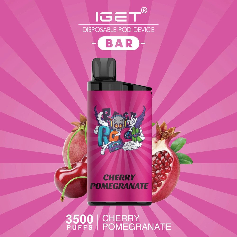 iget-bar-cherry-pomegranate-3500-puffs.jpeg CHERRY POMEGRANATE – IGET BAR – 3500 PUFFS - Image 1