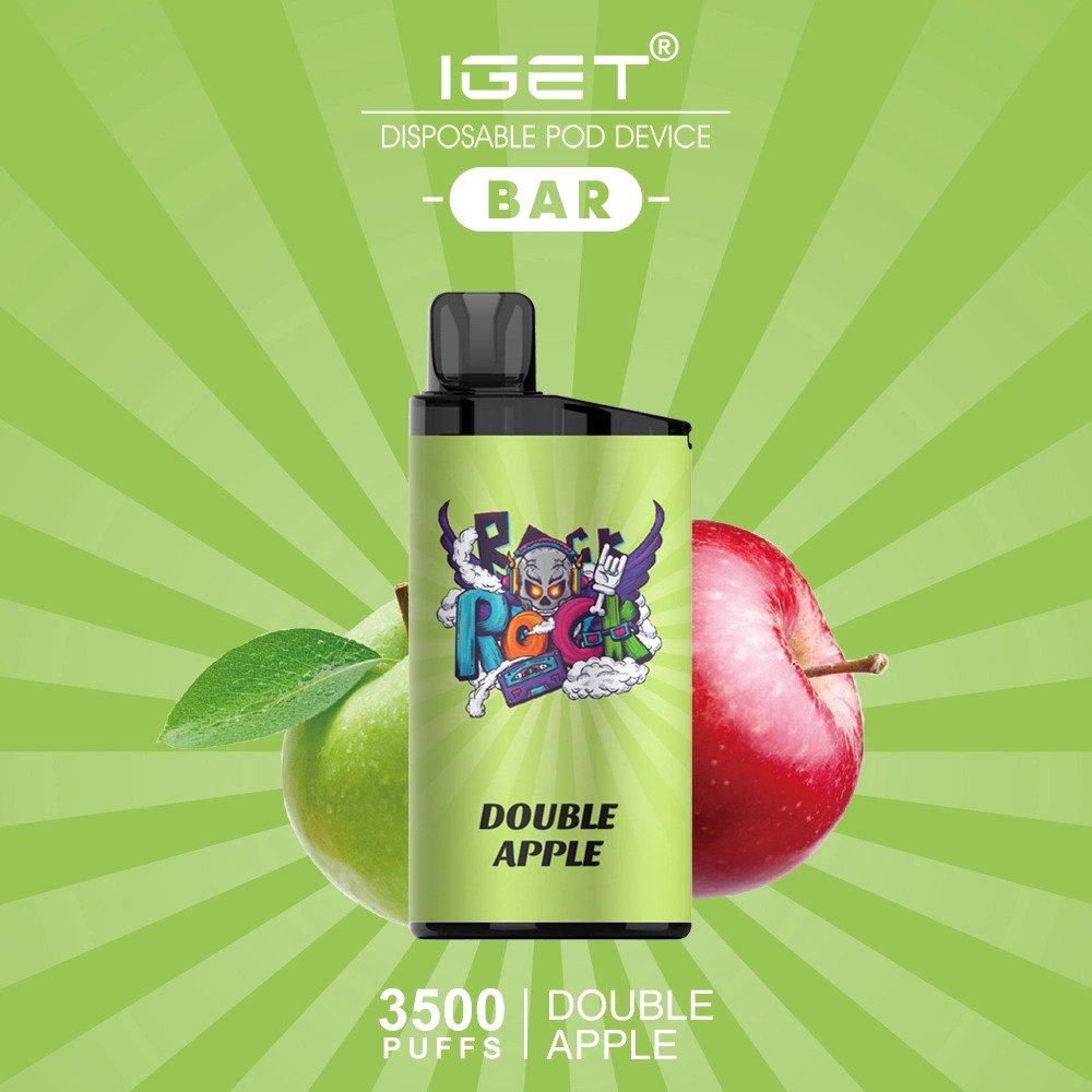 iget-bar-double-apple-3500-puffs.jpeg DOUBLE APPLE – IGET BAR – 3500 PUFFS - Image 1