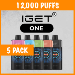 5 PACK – IGET ONE – 12000 PUFFS