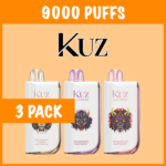 3 PACK – KUZ ULTRA 9000 PUFFS