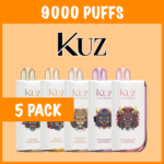 5 PACK – KUZ ULTRA 9000 PUFFS
